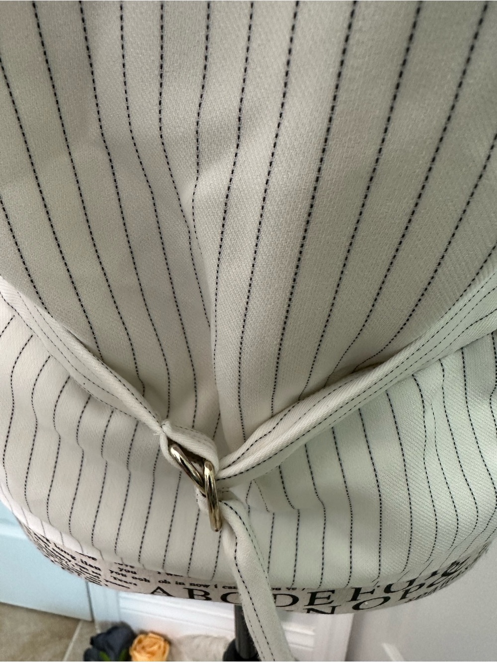 Abercrombie & Fitch White Pinstripe Button-Front Camisole - Picture 7 of 15